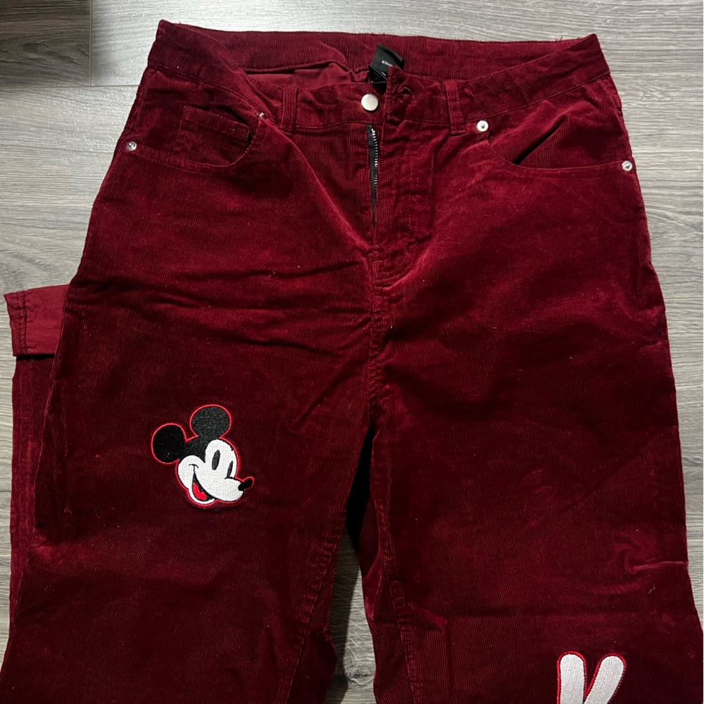 Disney Mom Jean Mickey Mouse corduroy pants size 11